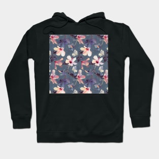 Butterflies and Hibiscus Flowers Hoodie